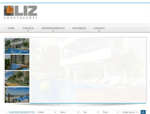 Tablet Screenshot of lizconstrucoes.com.br